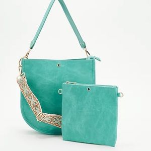 AHDORNED Double-Entry U-Shaped Messenger w/ 2 Straps & Pouch